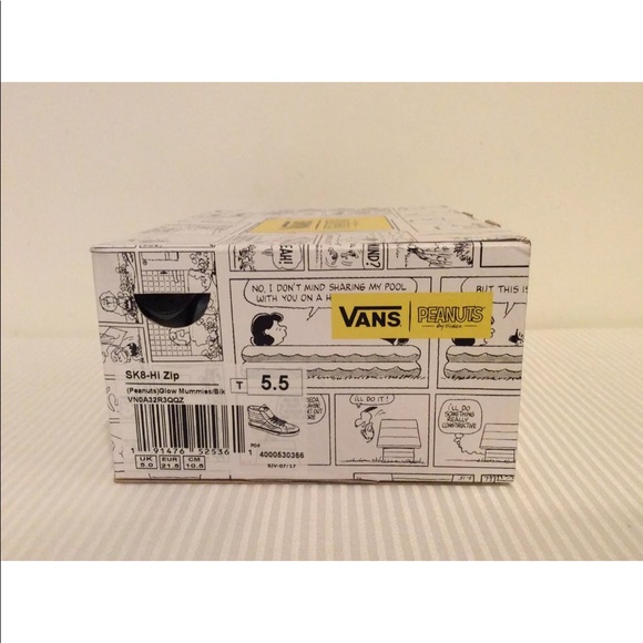 Vans x Peanuts Sk8-Hi Zip Glow Mummies Sneakers - Picture 7 of 8